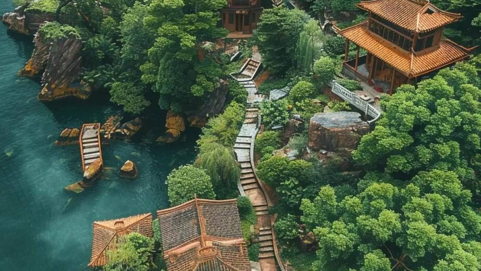 苗木养护栏目配图：养护人员修剪绿篱与浇水作业